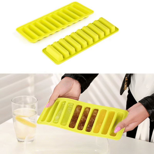 1 PC 10 Grids Silicone Ice Cube Tray for Water Bottle Ice Cream Pudding Maker Mold (Random Color) - Image 4