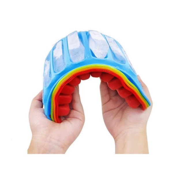 1 PC 10 Grids Silicone Ice Cube Tray for Water Bottle Ice Cream Pudding Maker Mold (Random Color) - Image 3