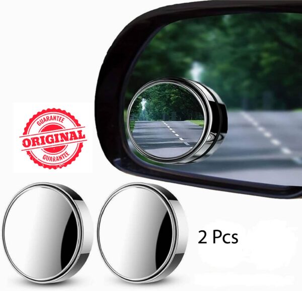 2pcs Round Blind Spot Mirrors – Wide-Angle Lens for Enhanced Rear and Side View Visibility – Convex Mirror for Cars, SUVs, and Trucks – Universal Fit Safety Accessory - Plastic Material - Image 8