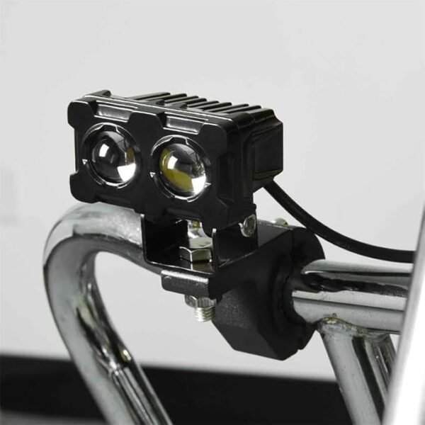 Motorcycle Robot Dual Colour LED Work & Driving Lights – 5000K–6500K Two-Color External Headlights / Fog Lamp - Image 8