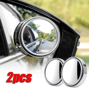 2pcs Round Blind Spot Mirrors – Wide-Angle Lens for Enhanced Rear and Side View Visibility – Convex Mirror for Cars, SUVs, and Trucks – Universal Fit Safety Accessory - Glass Material