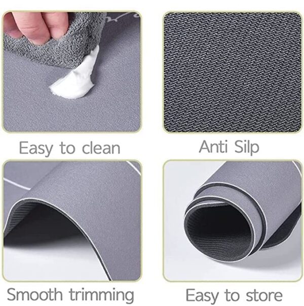 Nonslip Soft Rubber Bath Mat for Bathtub and Shower, Anti Slip Bacterial Anti Bacterial Machine Washable PVC Bath Mat for Bathroom Bathroom Written Mat (random color) - Image 8