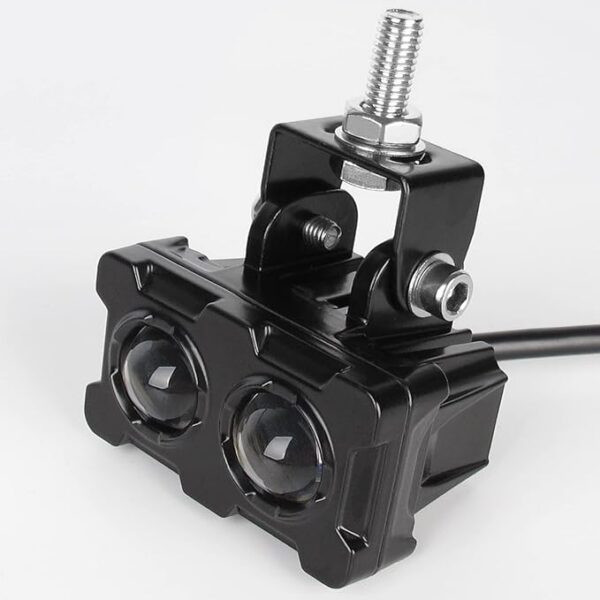 Motorcycle Robot Dual Colour LED Work & Driving Lights – 5000K–6500K Two-Color External Headlights / Fog Lamp - Image 10