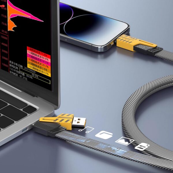 4-in-1 Multi USB Charging Cable – USB-C to USB-C, USB-C to Lightning, USB-A to USB-C, USB-A to Lightning | Fast PD Charger Cord for iPhone, iPad, Samsung, MacBook - Image 3