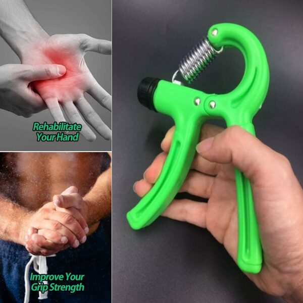 Hand Gripper Strengthener Adjustable Resistance Wrist Strengthener Forearm Gripper Hand Workout Strength Trainer with counter - Random Color - Image 6