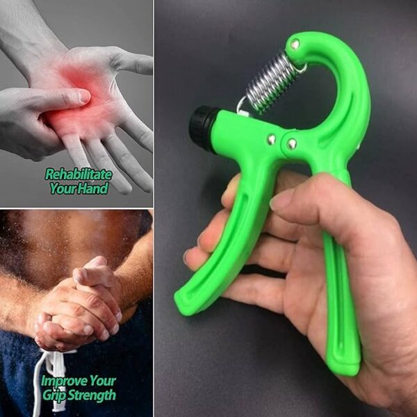 Hand Gripper Strengthener Adjustable Resistance Wrist Strengthener Forearm Gripper Hand Workout Strength Trainer with counter - Random Color - Image 9