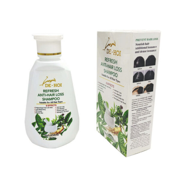 De-Hoi  Refresh Anti-hair Loss Shampoo Ginger Hair Care Shampoo Helps Stop Hair Loss 450ml - Image 8