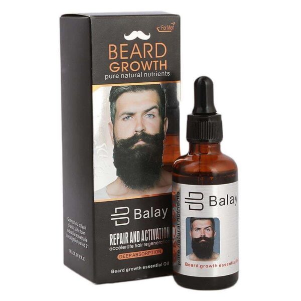 Get Balay Original Beard Growth Essential Oil for Men – Pure Natural Nutrients – Accelerates Hair Regeneration – Deep Absorption – Buy Now – Best Selling Product for Beard Repair & Activation - Image 5