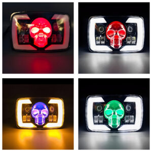 Skull Style Headlight with indicators Beam For Bike | Upgraded Model Original Fitting For Honda CD70 / CG125