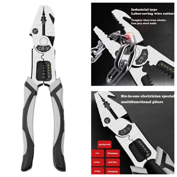 Plier - 5 in 1 Multifunctional Plier | Best Quality Plier For Electric Work | Plier For Household Use & Mechanical Use