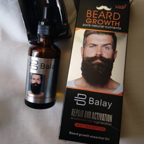 Get Balay Original Beard Growth Essential Oil for Men – Pure Natural Nutrients – Accelerates Hair Regeneration – Deep Absorption – Buy Now – Best Selling Product for Beard Repair & Activation - Image 4