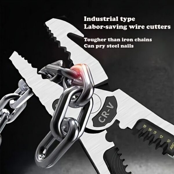 Plier - 5 in 1 Multifunctional Plier | Best Quality Plier For Electric Work | Plier For Household Use & Mechanical Use - Image 7