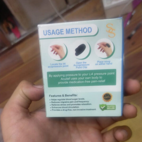 1 Pc Sugar Control LI4 Acupressure Point Clip Wearable – Headache Relief, Supporting Acupressure Relaxation, Stress Relief, Tension Relief and Hand Clip Migraine Pressure Point Clip - Image 4
