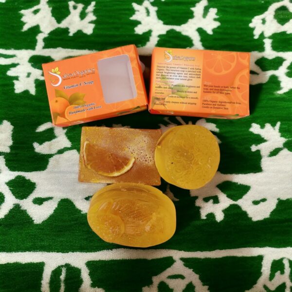 Safwa Organics Vitamin C Soap | Organic Handmade Glow Bar Soap | Best Quality Soap  - Image 3
