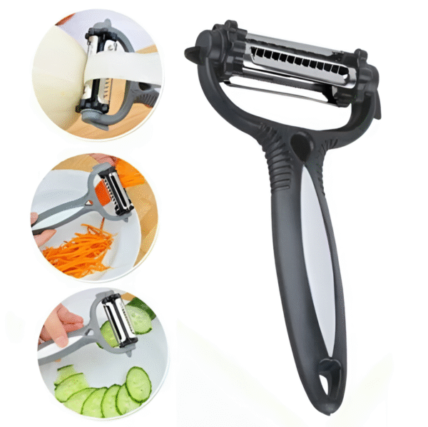 3-in-1 Vegetable Peeler Cyclone Knife – Roto Peeler | Multifunctional kitchen tool designed for multiple peeling ( random color) - Image 5