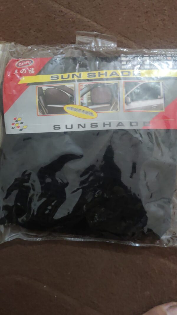 2 Pcs Car Window Cover Screen Breathable| Car Window Shade Sun Cover Window Covers | Mesh Front Rear Universal Side Automotive Window Sun Cover| For Sun Protection - Black Color - Image 8