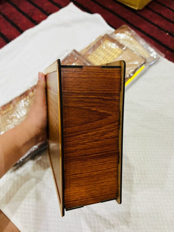Umrah Saving Box - Box For Umrah Saving | Umrah Saving Box - Best Quality Umrah Saving Box - Umrah Saving Box Dark Brown, Wooden Money Box for Umrah - 210,000 - Image 10