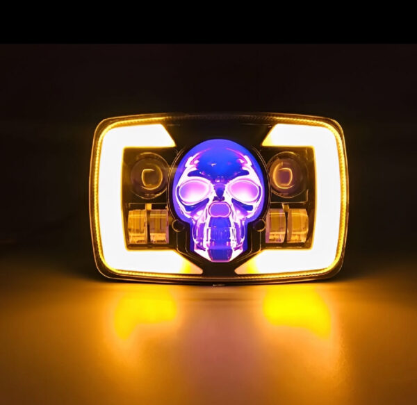Skull Style Headlight with indicators Beam For Bike | Upgraded Model Original Fitting For Honda CD70 / CG125 - Image 4