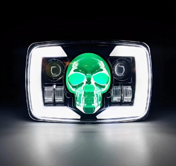 Skull Style Headlight with indicators Beam For Bike | Upgraded Model Original Fitting For Honda CD70 / CG125 - Image 3