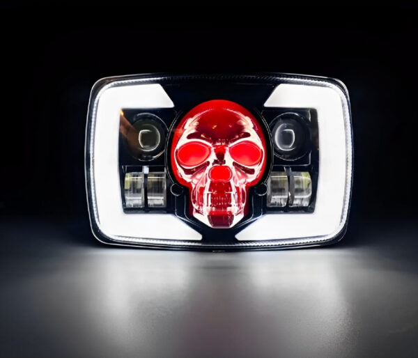 Skull Style Headlight with indicators Beam For Bike | Upgraded Model Original Fitting For Honda CD70 / CG125 - Image 5