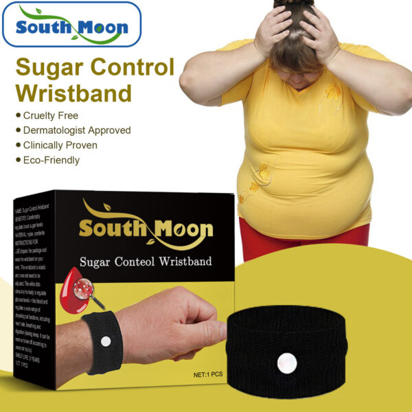 South Moon Sugar Control Wristband | Promote Relaxation | Acupressure Sugar Control Wrist Strap | Lightweight Body Care Wrist Strap | Sugar Levels Regulater Wristband - Image 4
