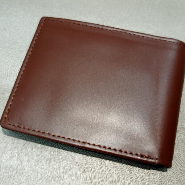 Men’s Genuine Leather Wallet | Stylish Bifold Purse with Clasp – Compact & Secure : 6 Cardholder Pockets | Durable & Smart | Pure Cow Leather | Brown | Flex Leather - Image 2
