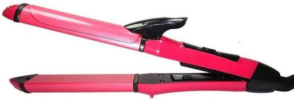 2-in-1 Nova Hair Straightener and Curler – Dual-Use Styling Tool with Quick Heat-Up Technology, Ceramic Plates for Smooth Straightening & Effortless Curls Model-NH-2009 – Portable, Lightweight, Ideal for Home or Travel Use - Image 8