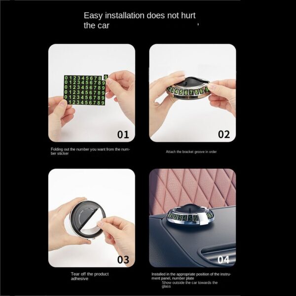 2 in 1 Dashboard Car Phone Holder with Navigation Bracket - 360° Rotation Phone Bracket For Car Use - Random Color - Image 5